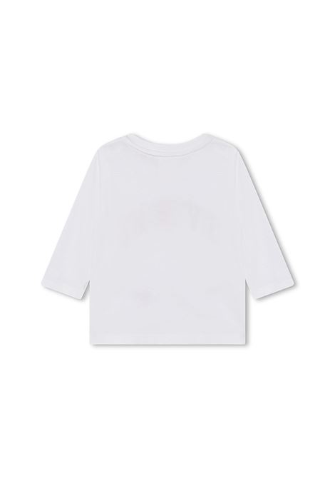White T-Shirt With Multicoloured Signature GIVENCHY KIDS | H0527010P