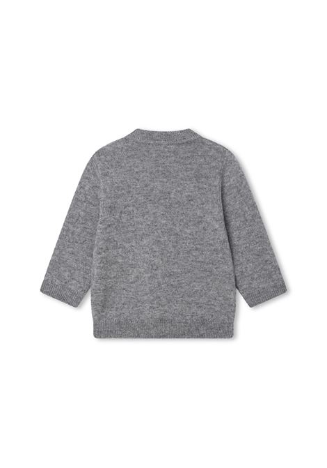 Grey Pullover With Embroidered Logo GIVENCHY KIDS | H05274A17