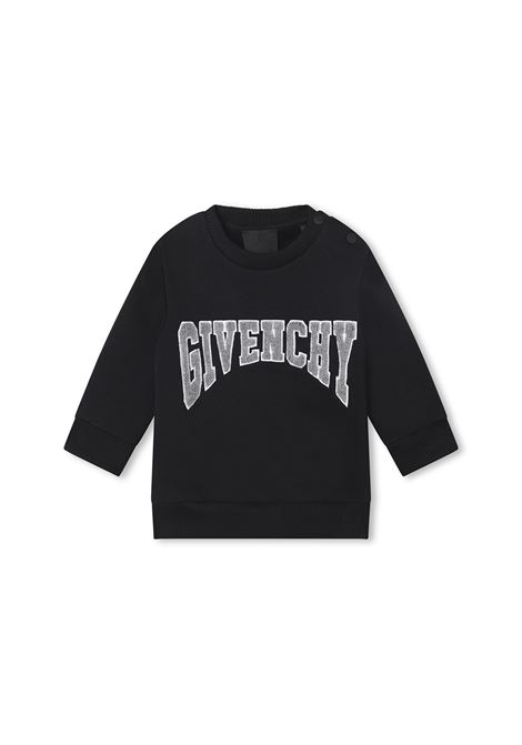 Black Sweatshirt With Terry Logo GIVENCHY KIDS | H0527609B