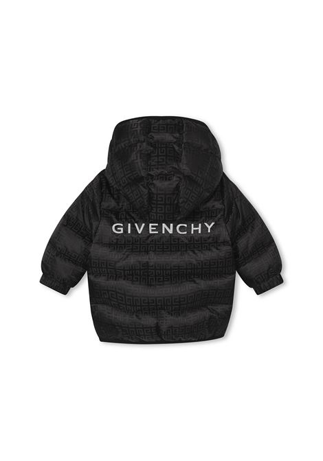 Black Down Jacket With 4G Pattern GIVENCHY KIDS | H0606809B