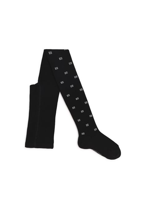 Black Tights With Contrasting 4G Pattern GIVENCHY KIDS | H1007109B