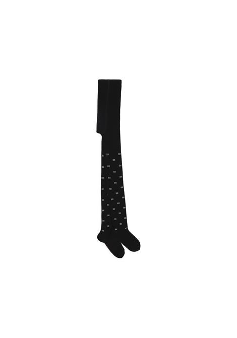 Black Tights With Contrasting 4G Pattern GIVENCHY KIDS | H1007109B