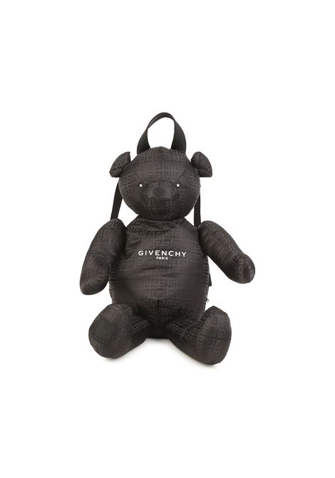Teddy Backpack In Black Monogram Nylon GIVENCHY KIDS | H1007309B