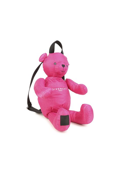 Teddy Backpack In Fuchsia Monogram Nylon GIVENCHY KIDS | H1007349N