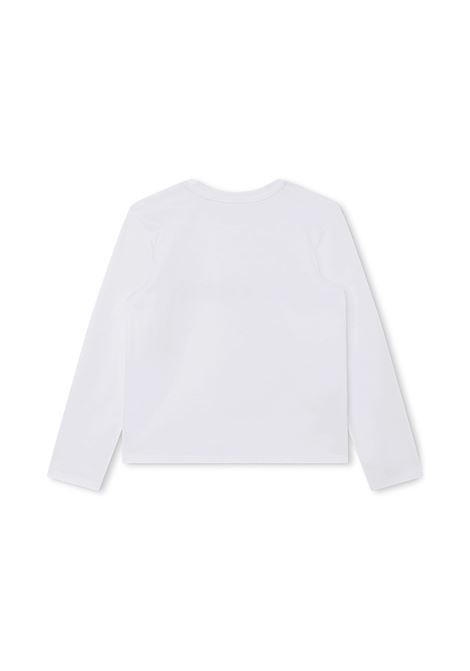 White Long Sleeve T-Shirt With Logo GIVENCHY KIDS | H1533010P