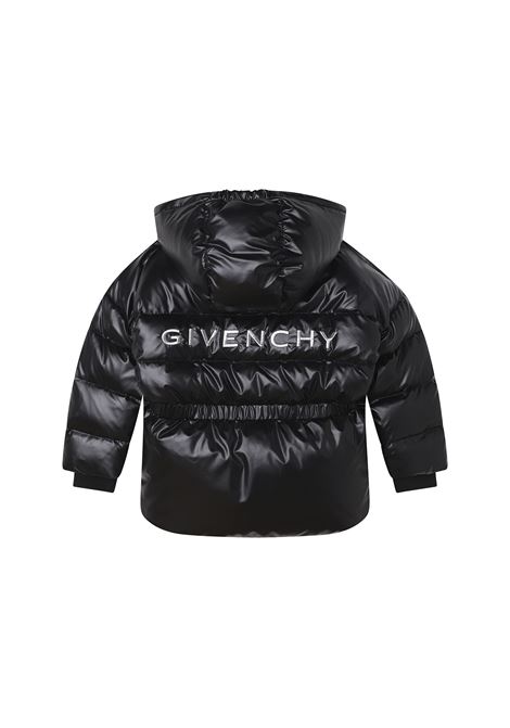Black Down Jacket With Back Logo GIVENCHY KIDS | H1612109B