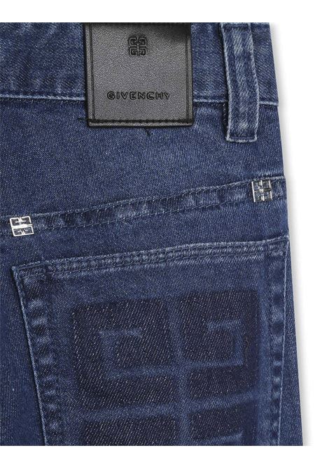 Blue 4G Slim Fit Jeans GIVENCHY KIDS | H24239Z02