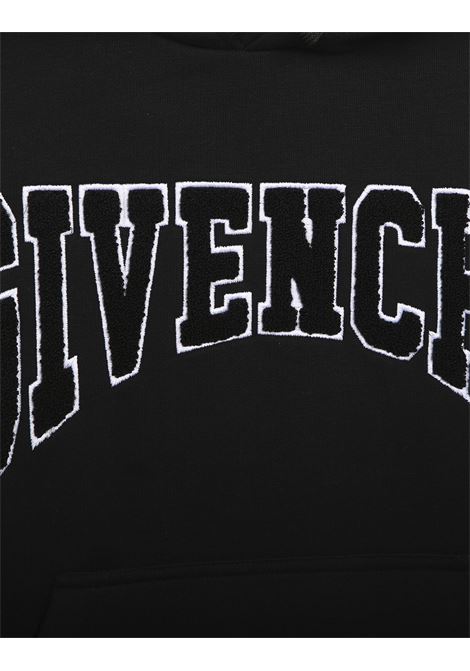 Black Hoodie With Embroidered Logo GIVENCHY KIDS | H2547509B