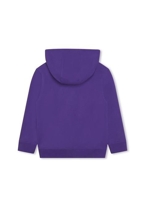 Purple Hoodie With White Arched Logo GIVENCHY KIDS | H2548191C