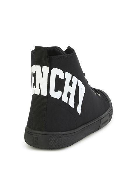Black High-Top Sneakers With Logo GIVENCHY KIDS | H2909409B