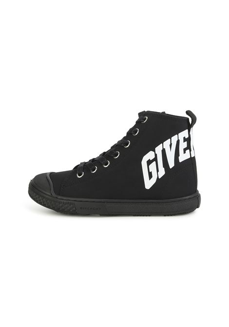 Black High-Top Sneakers With Logo GIVENCHY KIDS | H2909409B
