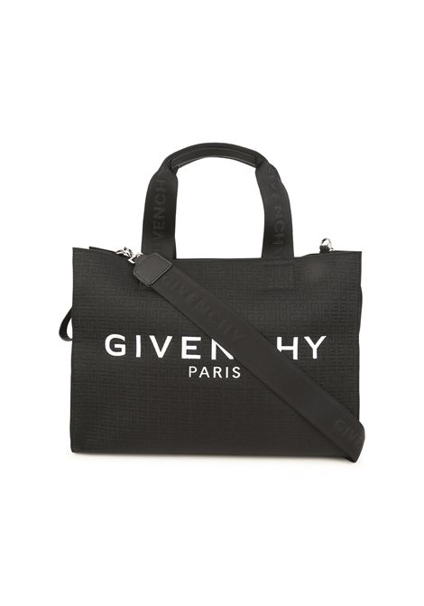 Black Changing Bag With Logo and 4G Pattern GIVENCHY KIDS | H9018709B