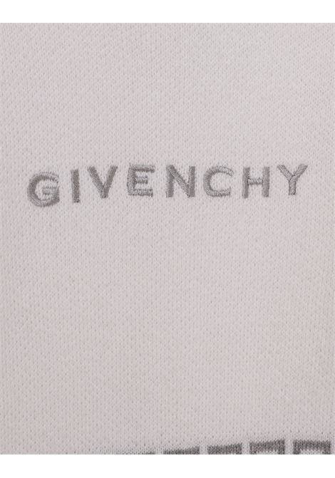 White and Grey Playsuit With Logo and 4G Motif GIVENCHY KIDS | H9408110P