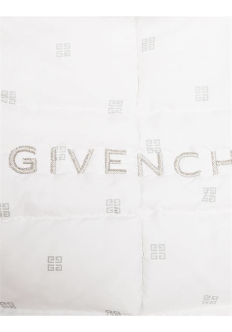 White Snowsuit With Logo and 4G Pattern GIVENCHY KIDS | H9602310P