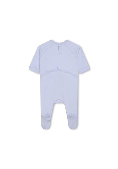Playsuit, Beanie and Bib Set In Light Blue With Terry Logo GIVENCHY KIDS | H98181771