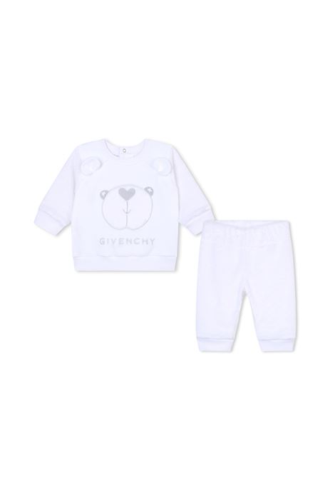 White Chenille Set With Teddy GIVENCHY KIDS | H9818810P