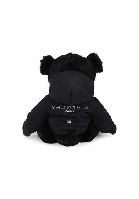Black Teddy Bear With Black GIVENCHY Hoodie GIVENCHY KIDS | H9K06809B