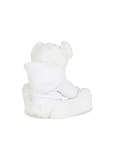 White Teddy Bear With Old School Logo Hoodie GIVENCHY KIDS | H9K06810P