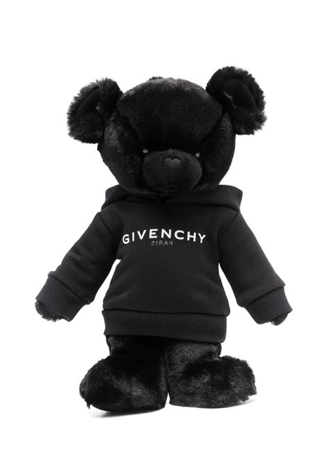Black Teddy Bear With Black GIVENCHY Hoodie GIVENCHY KIDS | H9K07509B