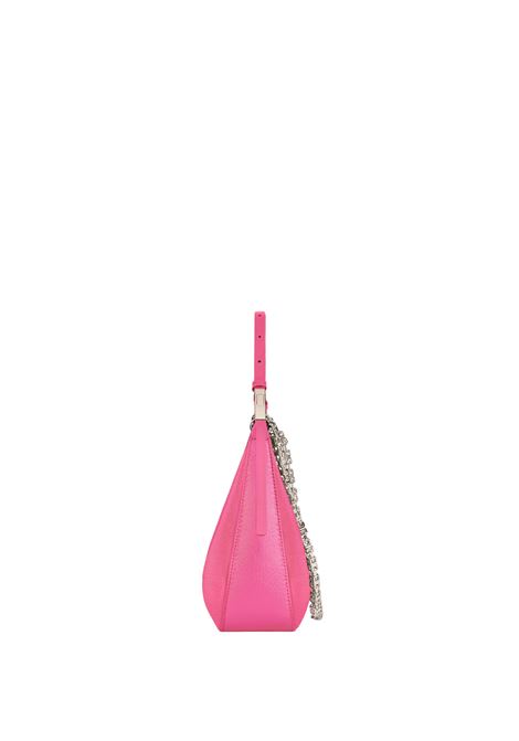 Borsa Moon Cut Out Modello Piccolo In Pelle Rosa Neon Con Catena GIVENCHY | BB50LGB1LD652