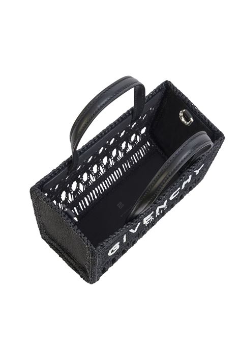 Black Braided Raffia Mini G-Tote Bag GIVENCHY | BB50N0B1U4001