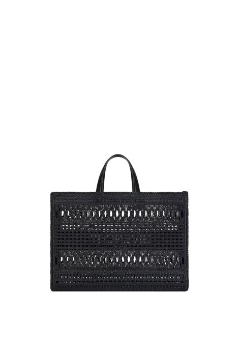 Black Braided Raffia Medium G-Tote Bag GIVENCHY | BB50N2B1U4001