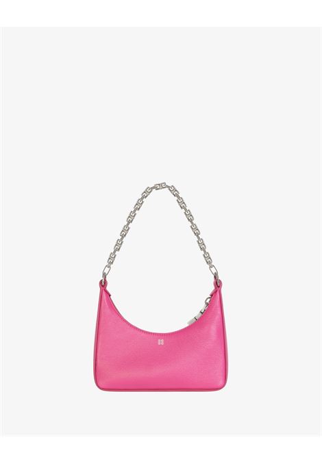 Neon Pink Mini Cut-Out Moon Bag With Chain GIVENCHY | BB50QKB1LD652