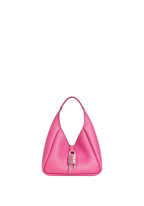 Borsa G-Hobo Mini In Pelle Morbida Rosa Neon GIVENCHY | BB50QNB1LY652