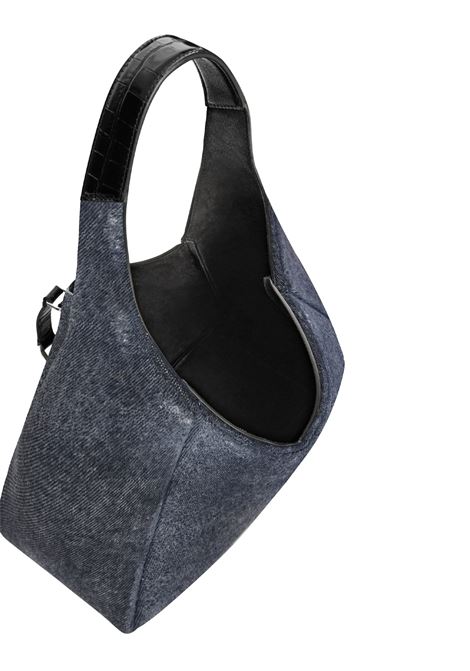 G-Hobo Medium Bag In Black Washed Denim GIVENCHY | BB50QSB1TB001
