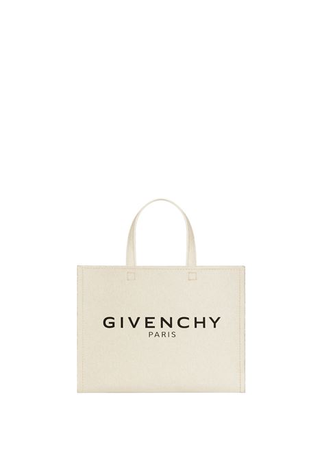 Small G-Tote Bag In Natural Beige Canvas GIVENCHY | BB50UEB1TS257