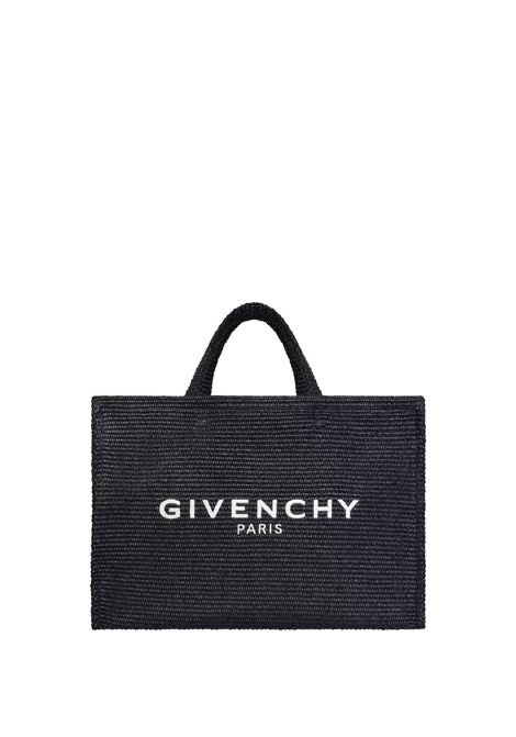 Large G-Tote Bag in Black Raffia GIVENCHY | BB50UMB1SQ001