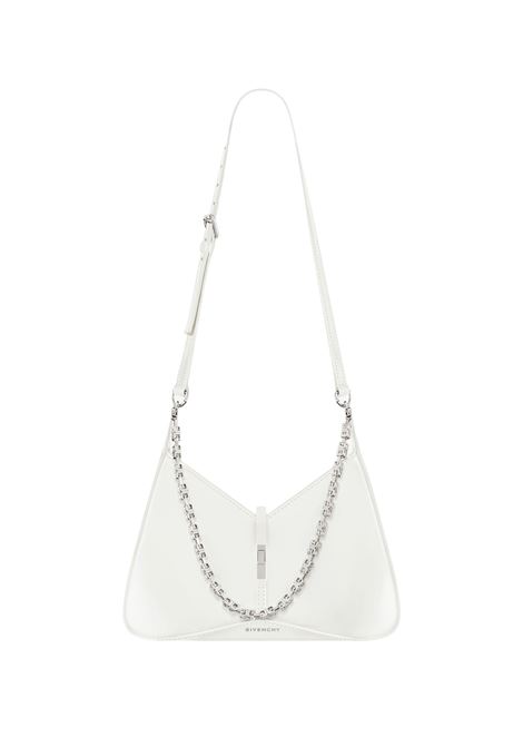 Small Cut Out Bag in Glossy Ivory Leather with Chain GIVENCHY | BB50WYB1W0105