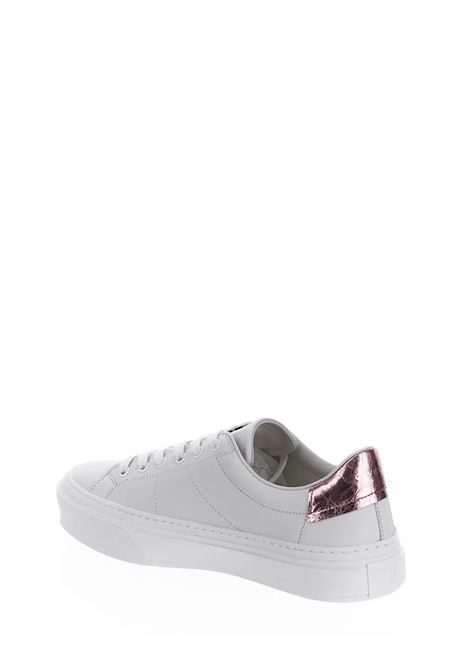 White And Metallic Pink City Sport Sneakers GIVENCHY | BE0027E1GW149