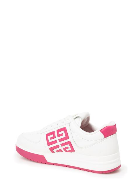 G4 Sneakers In White/Pink Leather GIVENCHY | BE0030E1L9126