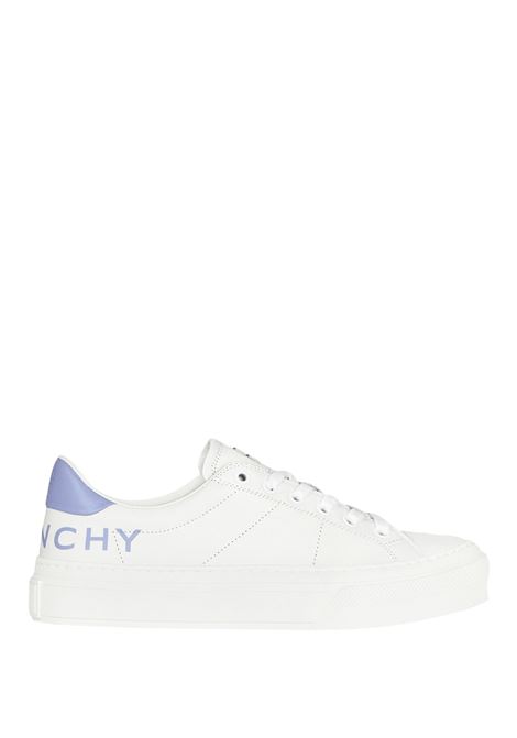 GIVENCHY City Sport Sneakers In White/Lilac Leather GIVENCHY | BE003GE1TQ599