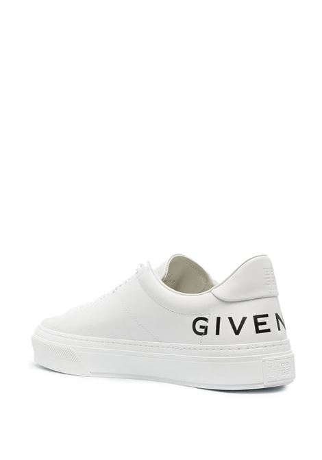 Stone Grey City Sport Sneakers With Printed Logo GIVENCHY | BH005VH1GU100
