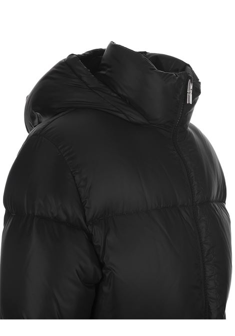 Black Puffer Jacket With Logo On Back GIVENCHY | BM012E1YCM001