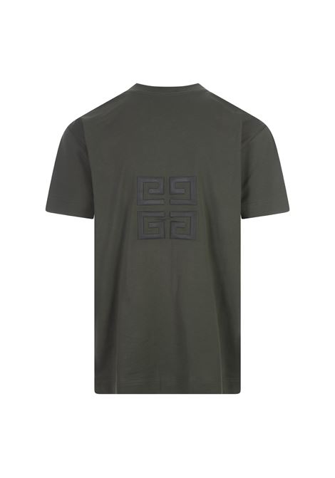 GIVENCHY 4G Oversized T-Shirt In Grey Green Cotton GIVENCHY | BM71543Y6B325