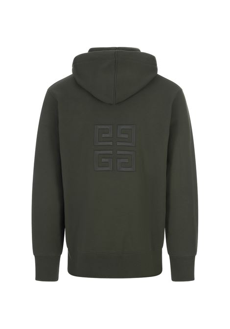 GIVENCHY 4G Hoodie in Grey Green GIVENCHY | BMJ0CQ3Y6V325
