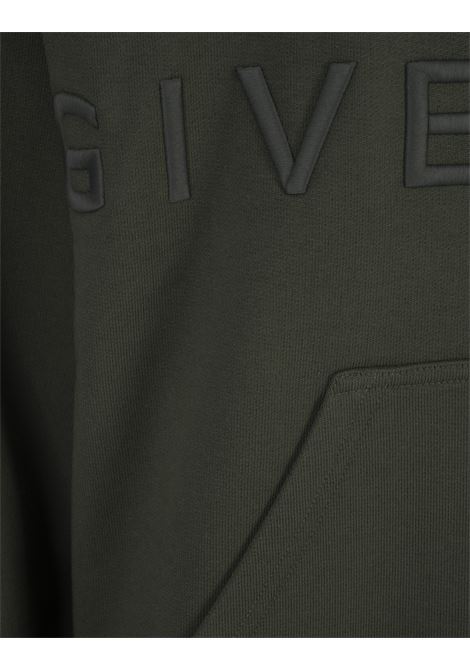 GIVENCHY 4G Hoodie in Grey Green GIVENCHY | BMJ0CQ3Y6V325