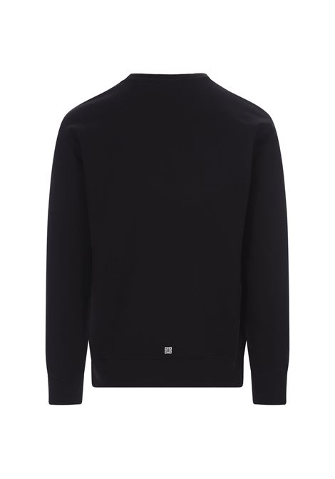 GIVENCHY Archetype Slim Sweatshirt in Black Gauzed Fabric GIVENCHY | BMJ0HA3YAC001