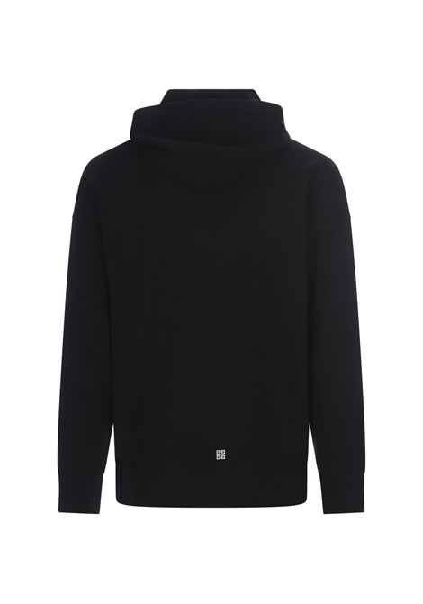 GIVENCHY Archetype Hoodie in Black Gauzed Fabric GIVENCHY | BMJ0HC3YAC001