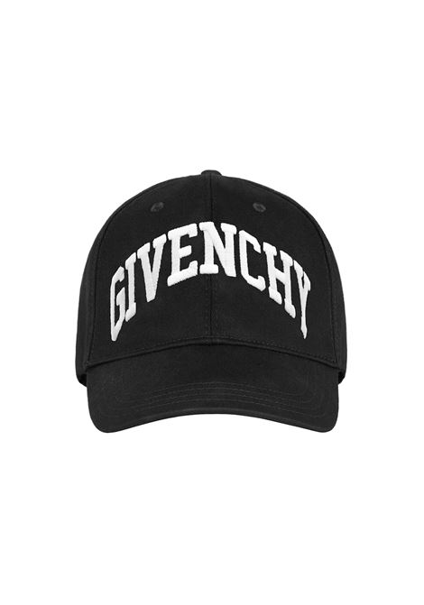 Black Baseball Hat With GIVENCHY College Embroidery GIVENCHY | BPZ022P0PU001