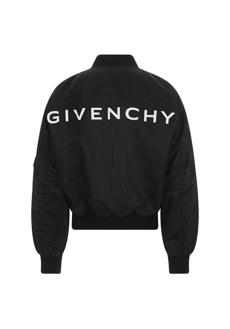 Black GIVENCHY Bomber Jacket With Pocket Detail GIVENCHY | BW00HG1YCL001