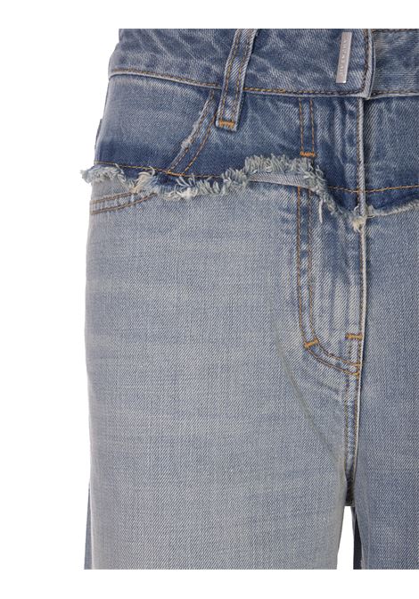 Oversized Jeans In Light Blue Melange Denim GIVENCHY | BW50WG50WD451