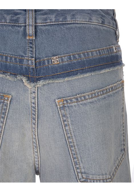 Jeans Oversize In Denim Melange Azzurro Tenue GIVENCHY | BW50WG50WD451