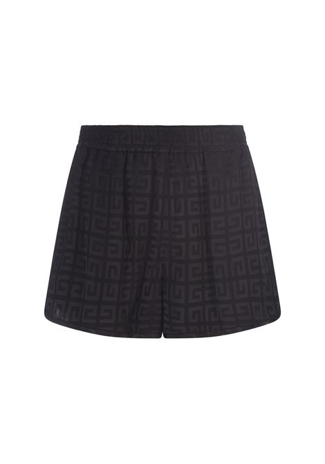 Black Shorts With Zip In 4G Jacquard GIVENCHY | BW510E14W1001