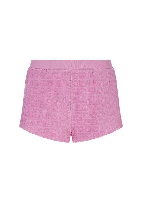 Mini Shorts In Spugna Jacquard 4G Rosa GIVENCHY | BW510Q3103656