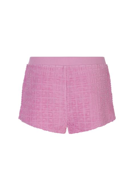 Mini Shorts In Pink 4G Jacquard Terry GIVENCHY | BW510Q3103656