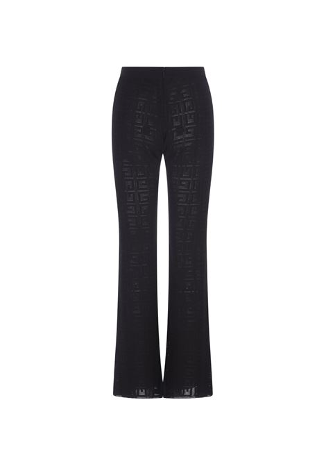 4G Jacquard Flared Trousers In Black GIVENCHY | BW51124ZA4001